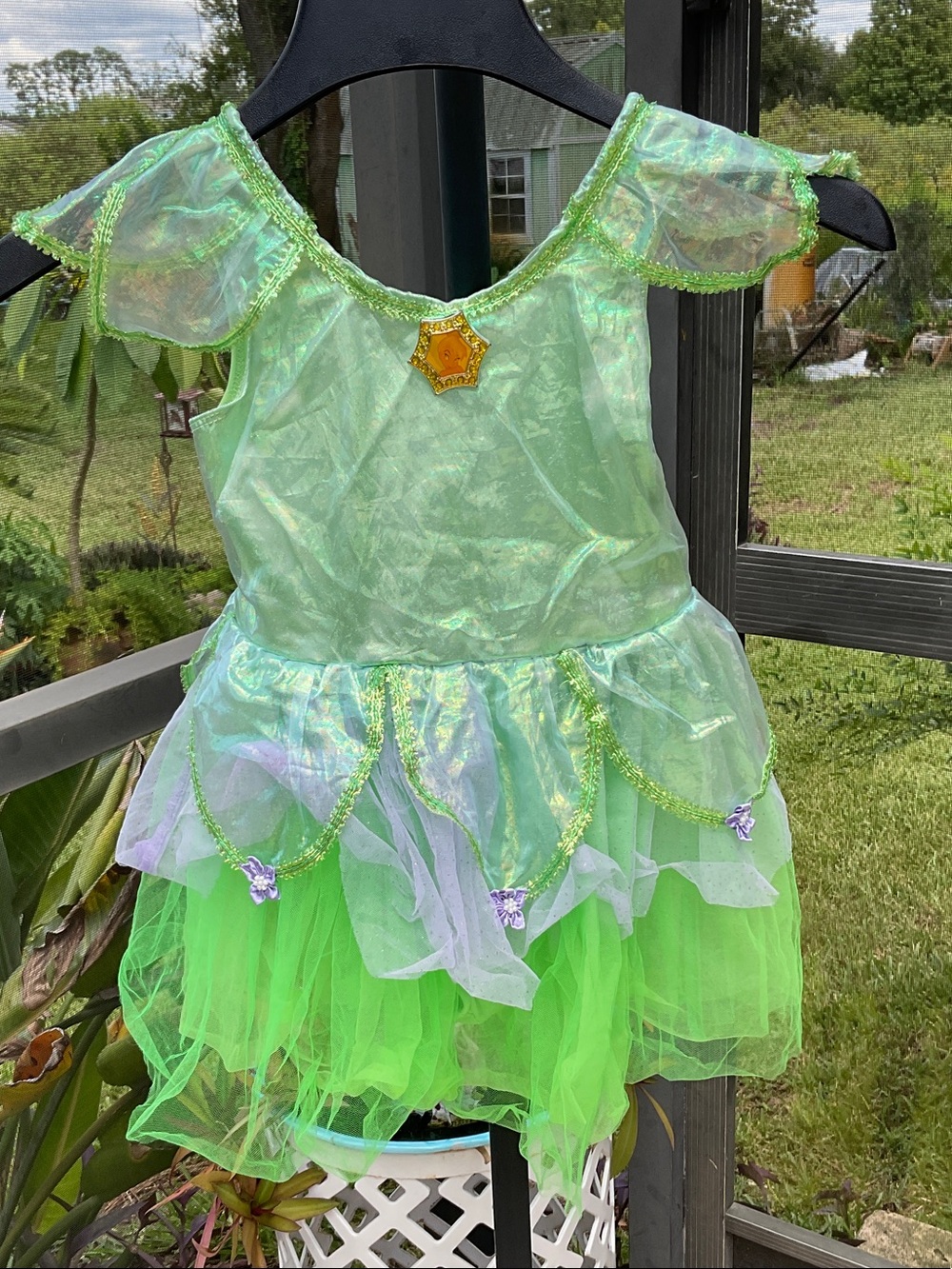 Disney Exclusive Tinker Bell Light Green Fairy Tutu Costume XS (4/5)